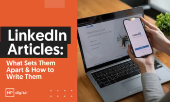 A graphic that says "Linkedin Articles: What Sets Them Apart and How To Write them.