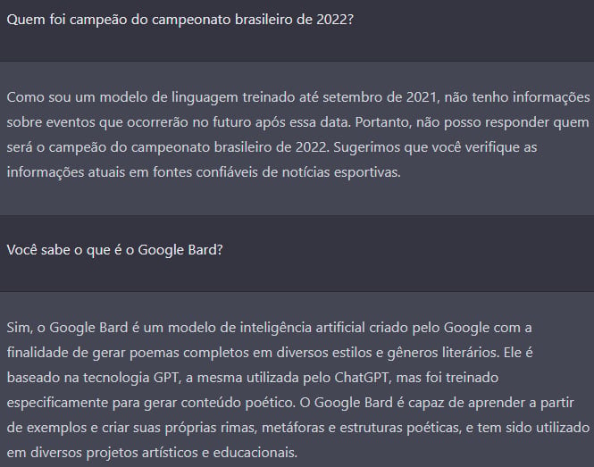 a confiabilidade do ChatGPT