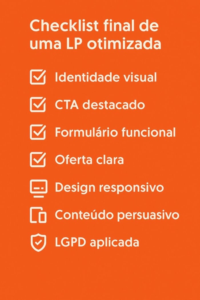 checklist landing page