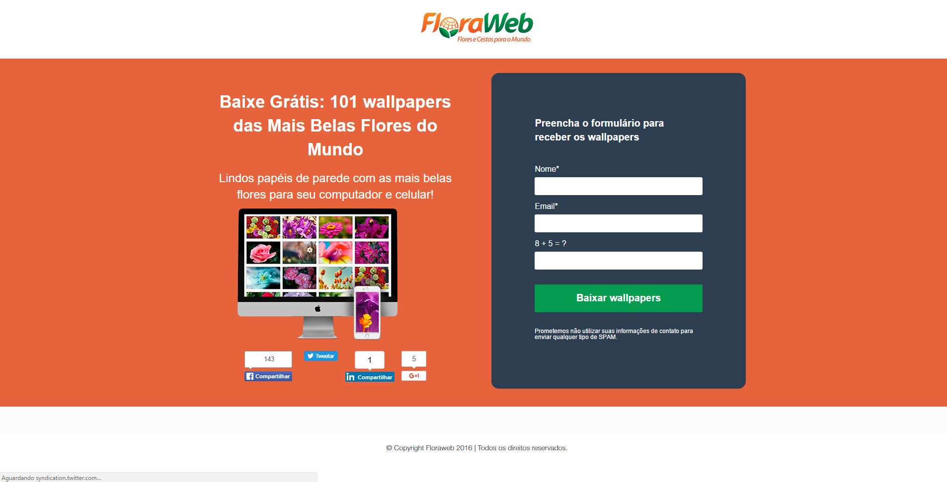 criação de conteúdo de landing pages pela floraweb