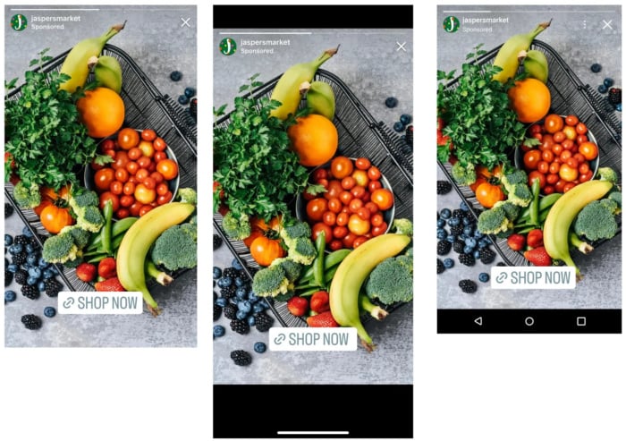 Exemplo de CTA para Instagram Ads