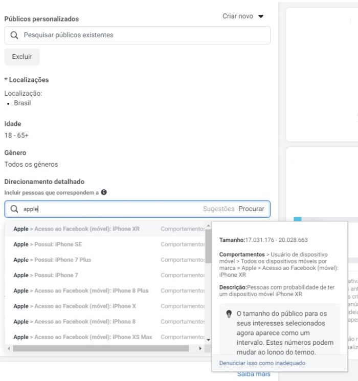 Direcionamento detalhado no Instagram Ads