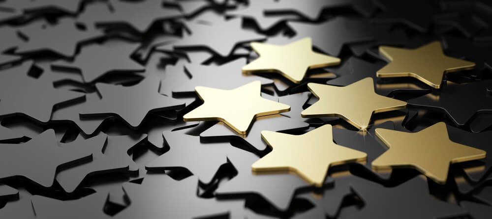 estrelas representando classificação do cliiente
