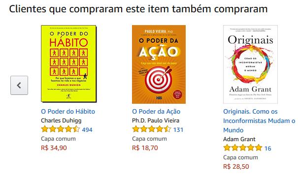 exemplo de prova social de livros em landing page