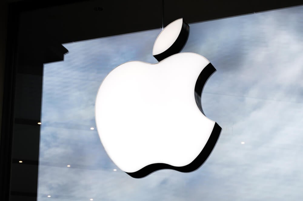 fachada de loja física da Apple ilustração importância do reconhecimento de marca