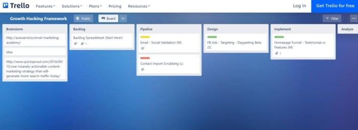 Trello and Google Docs. 