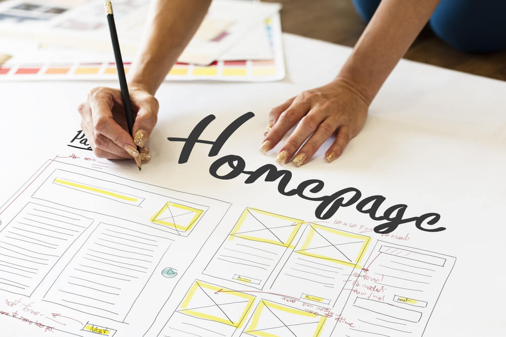 homepage e a diferença com landing pages