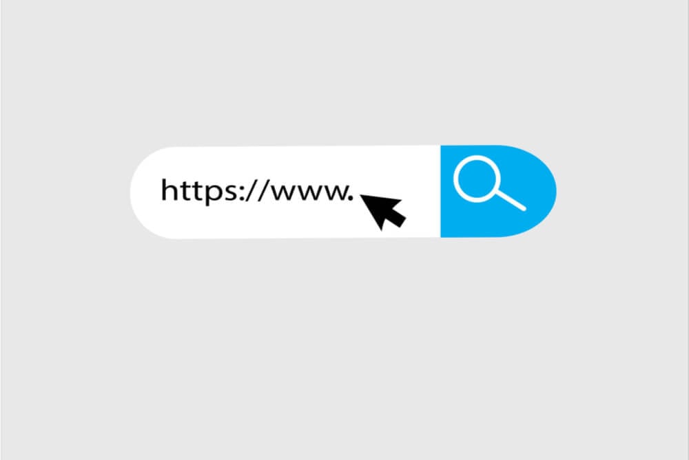 ilustraçao de barra de pesquisa internet website