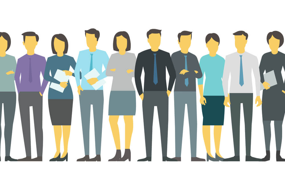 ilustração de equipe executiva