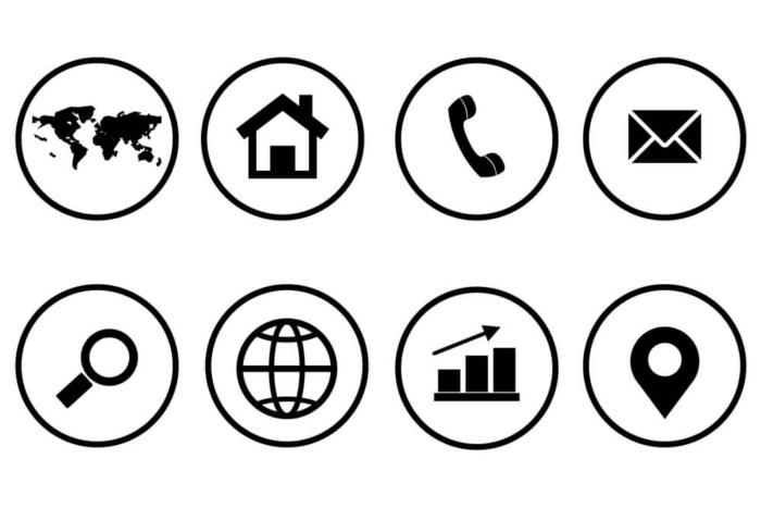 menu ui design com opções de navegação organizadas verticalmente