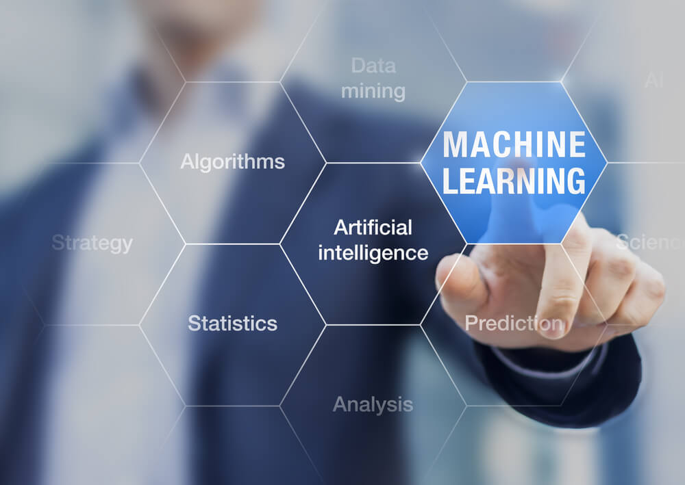 imagem de homem engravatado com título sobre machine learning e relacionados