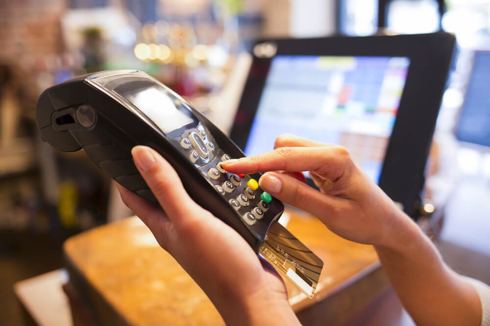 máquina de cartão de credito