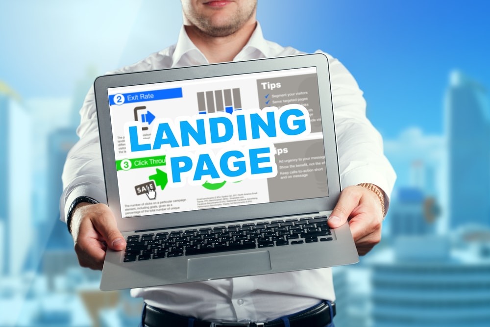 o que é landing page