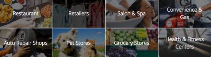 opçao de seleçao de ramo da plataforma de website belly 