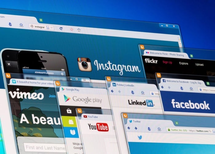 rede social e mídia social