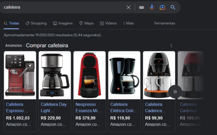 google shopping na serp