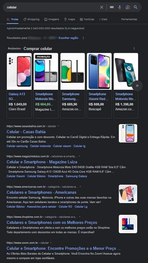 serp no google desktop