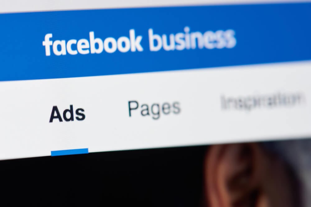 tela de anúncios da ferramenta facebook ads