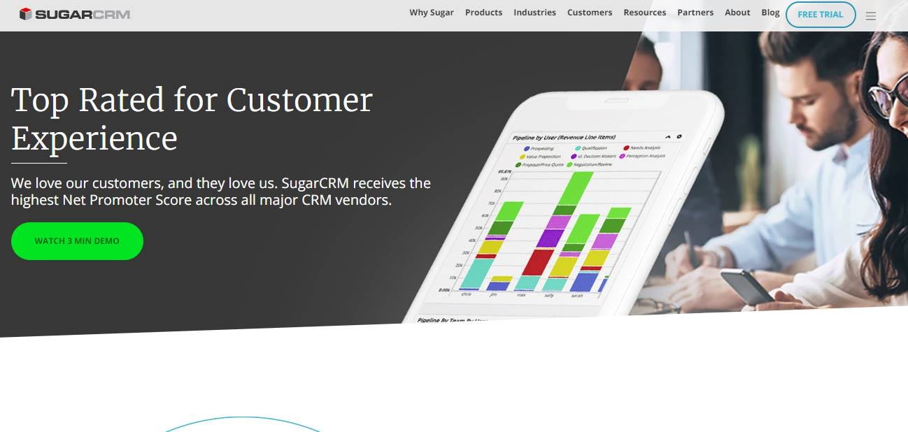 homepage sugar crm