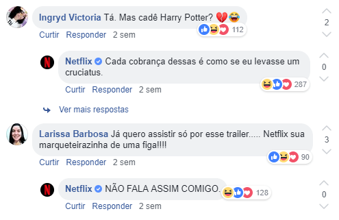 exemplo de estratégia de marketing comentários netflix