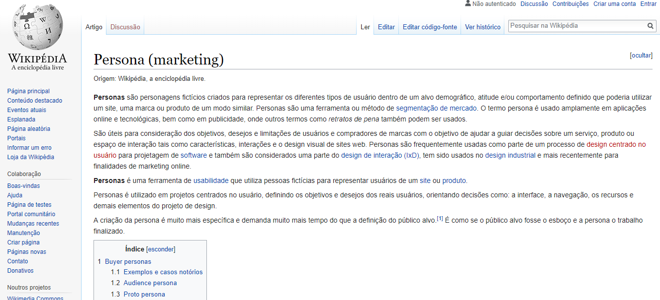 definição de persona wikipedia