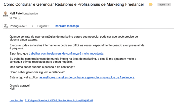 email ROI 