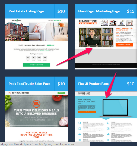 Exemplo de leadpage