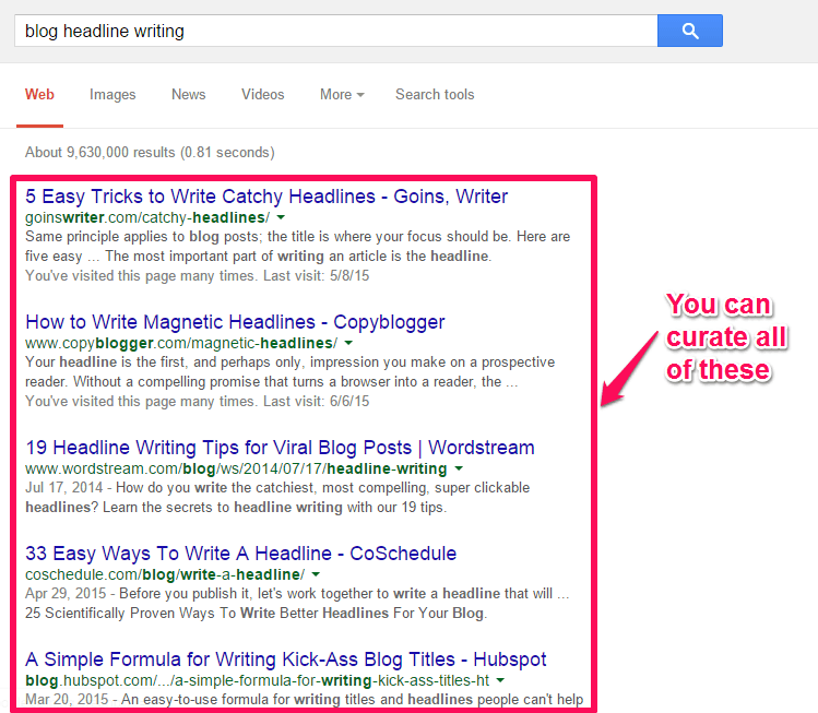 blog headline writing