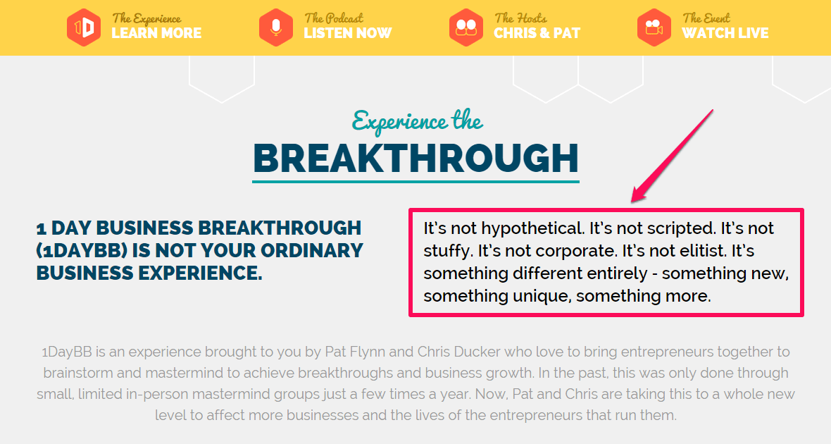 1 day business breakthrough