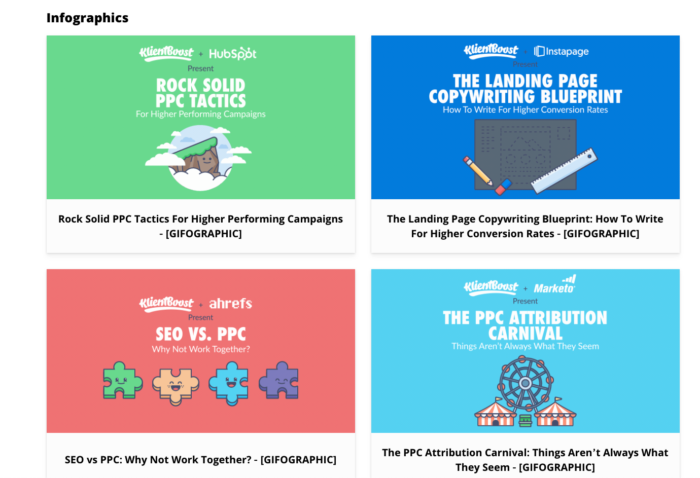 Infographic examples.